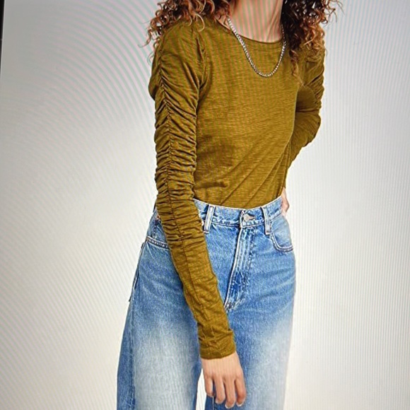 FREE PEOPLE natasha ruffle sleeve top - Picture 4 of 8